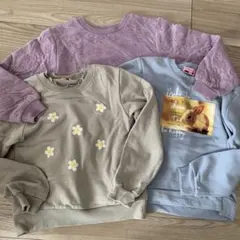 トレーナー3点セット（花柄・プリント）