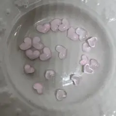 ネイルパーツハート ピンク 大小20個 マグネットジェル調キラキラNO.21