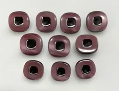 昭和レトロ　ボタン10個（2サイズ） ピンク色
