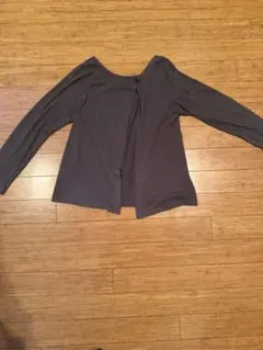 p*o様 グレーの長袖トップス 4L