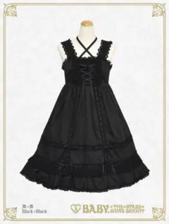 黒　Babydoll JSK ベビードールジャンパースカートのサムネイル
