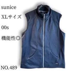 【カナダ発ブランド】sunice フルジップベスト テック XL 黒 インナー◯