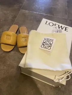 a*n様 LOEWE ロエベ イーズ バックル フラット サンダル ベージュ 2