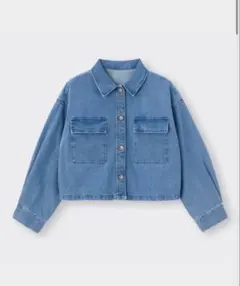 GU デニムクロップドシャツジャケット Lサイズ