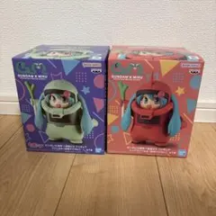 【2種セット】ガンダム45周年×初音ミク ザクぐるみ シャアザクぐるみ