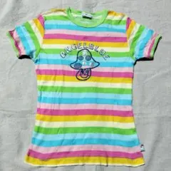 ANGEL BLUE ストライプ Tシャツ Sサイズ
