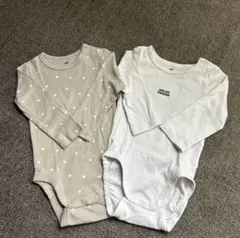H&M オーガニックコットンロンパース 2点セット　70