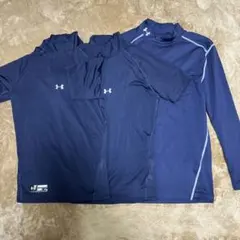 Under Armour アンダーシャツ 3枚セット LG ネイビー
