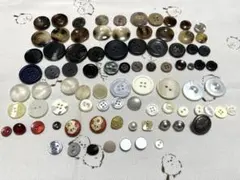 多色装飾ボタンセット 約85個