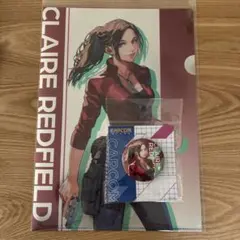 バイオハザード　クレア　缶バッジ　クリアファイル　実田千聖　セット