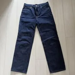 【安心の匿名配送】GU ハイライズ ストレートジーンズ XL 丈長め