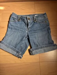 デニムロールアップショートパンツのサムネイル