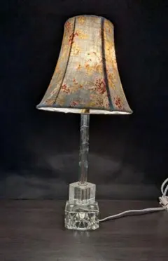 アメリカアンティーク　ガラスのテーブルライト　ランプシェード