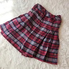pom ponette チェック柄スカート L (160)