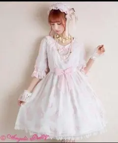 リズリサ♡ワンピース&カーディガン2点セット♡パワネ花柄リボン総