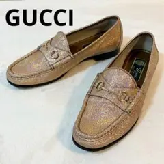 ★美品★グッチ　ローファー　36 1/2 ホログラム　オーロラ　グリッター　箱付のサムネイル