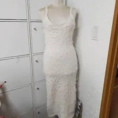 h&m ホワイト キャミワンピース