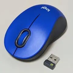 Logitech ワイヤレスマウス 青