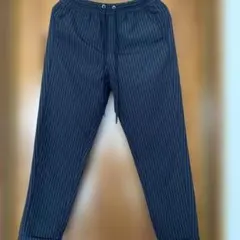 ネイビー ストライプ パンツ ゴムウエスト GU サイズM 美品