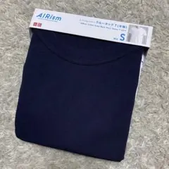 ◎新品◎ UNIQLO ユニクロ エアリズム コットンクルーネックT ネイビー