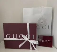GUCCI ホリデー限定ショッパー・ギフトボックス・リボン・チャーム・カード入れ