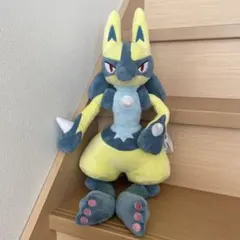 【ポケモン】 めちゃもふぐっとぬいぐるみ 黄色い　ルカリオ