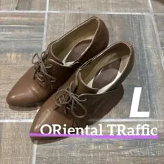【ORiental TRaffic】ブラウンおじ靴　レディースLサイズ