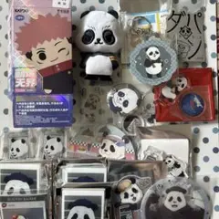 呪術廻戦　ぬいバッチパンダ×1 （+おまけグッズ18点）