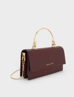 【美品】CHARLES & KEITH KRISTINE (XS) ワインベリーのサムネイル