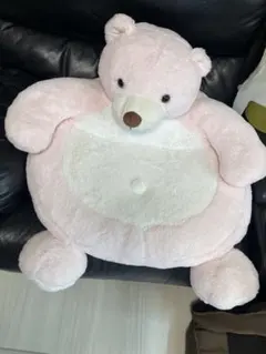 コストコ　ピンク　座椅子　クッション　ぬいぐるみ　熊　クマ