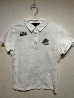 ZOYレディース ポロシャツ 38 Mサイズ　ホワイト　半袖