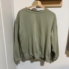 H&M メンズスウェット　グリーン