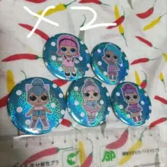 LOLサプライズ　キャラクター　缶バッジ　5個セット　まとめ売り　コレクション