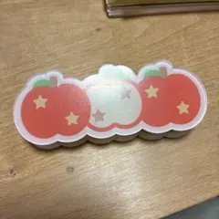 りんご アクリルクリップ フィルム付き