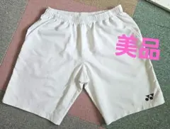 ヨネックス　YONEX ホワイトハーフパンツ　L