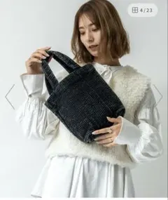 RENAME. ヌビ ミニトートバッグ ランチバッグ ブラック