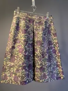 【美品】ANAYI花柄ひざ丈スカート