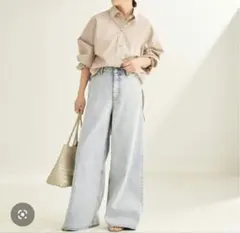 RIAM PLAGE ワイドストレートデニム 36