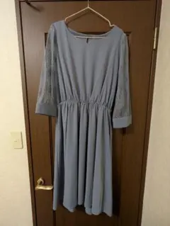 【美品❣️】ダスティブルー パーティードレス 3L（商品説明をご覧ください）