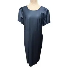 極美品 セオリーリュクス ワンピース フォーマル ダークネイビー系 L ビジネス