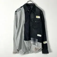 ミハラヤスヒロ 再構築 リメイクデニムシャツ 46 Miharayasuhiro