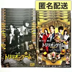 劇場版 トリリオンゲーム　フライヤー チラシ　目黒蓮　佐野勇斗　2種類　各5枚