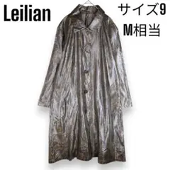 レリアン ペイズリー ロング ステンカラー コート シアー シルク混 9