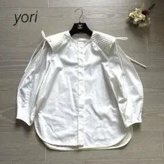 yori リボンカフスブラウス Yori ヨリ shiroconリボンカフスブラウス 38 - メルカリ
