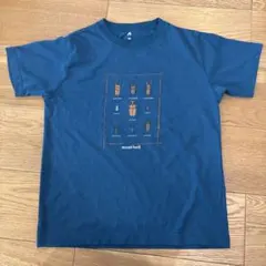 mont-bell 甲虫プリント Tシャツ　150㎝　ブルーグリーン　廃盤カラー