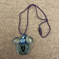 ミッキー型クリスタルネックレス LEDライト付き