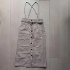 earth music & ecology ピンクベージュタイトスカート S