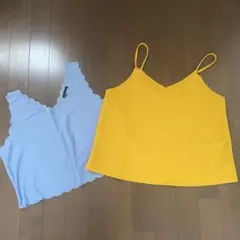 TOPSHOP 水色と黄色のキャミソールセットのサムネイル