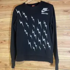 NIKE TRACK & FIELD スウェット M ブラック ロゴプリント