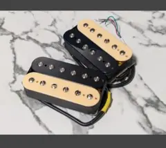 アルニコV 4芯　ハムバッカー ピックアップ PU×2 SET　白銅プレート